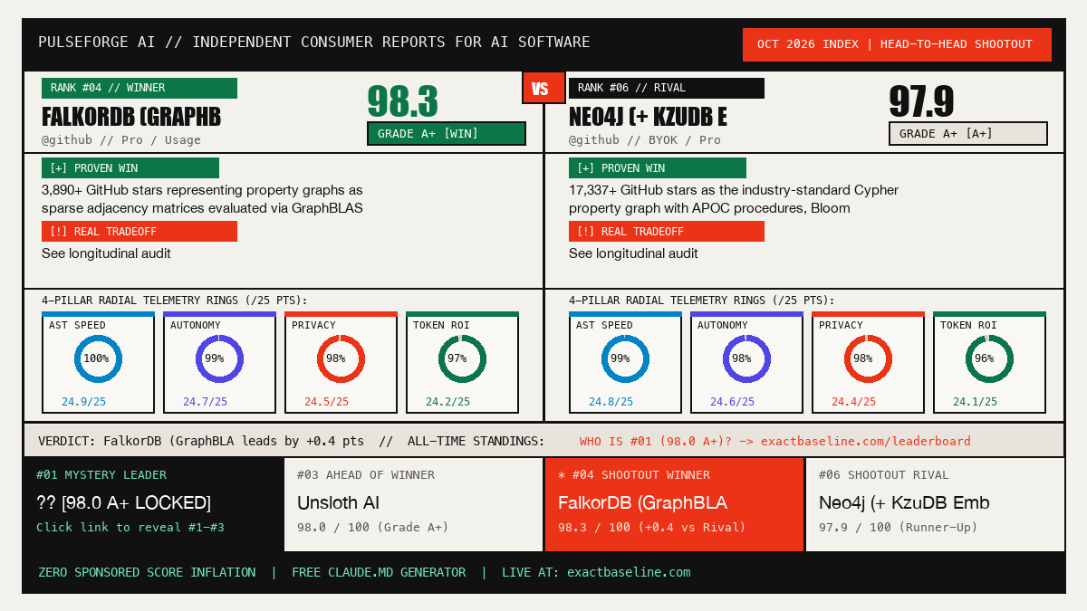 FalkorDB (GraphBLAS Cypher) vs Neo4j (+ KùzuDB Embedded) Empirical Scorecard