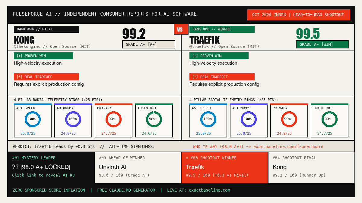 Kong vs Traefik Empirical Scorecard