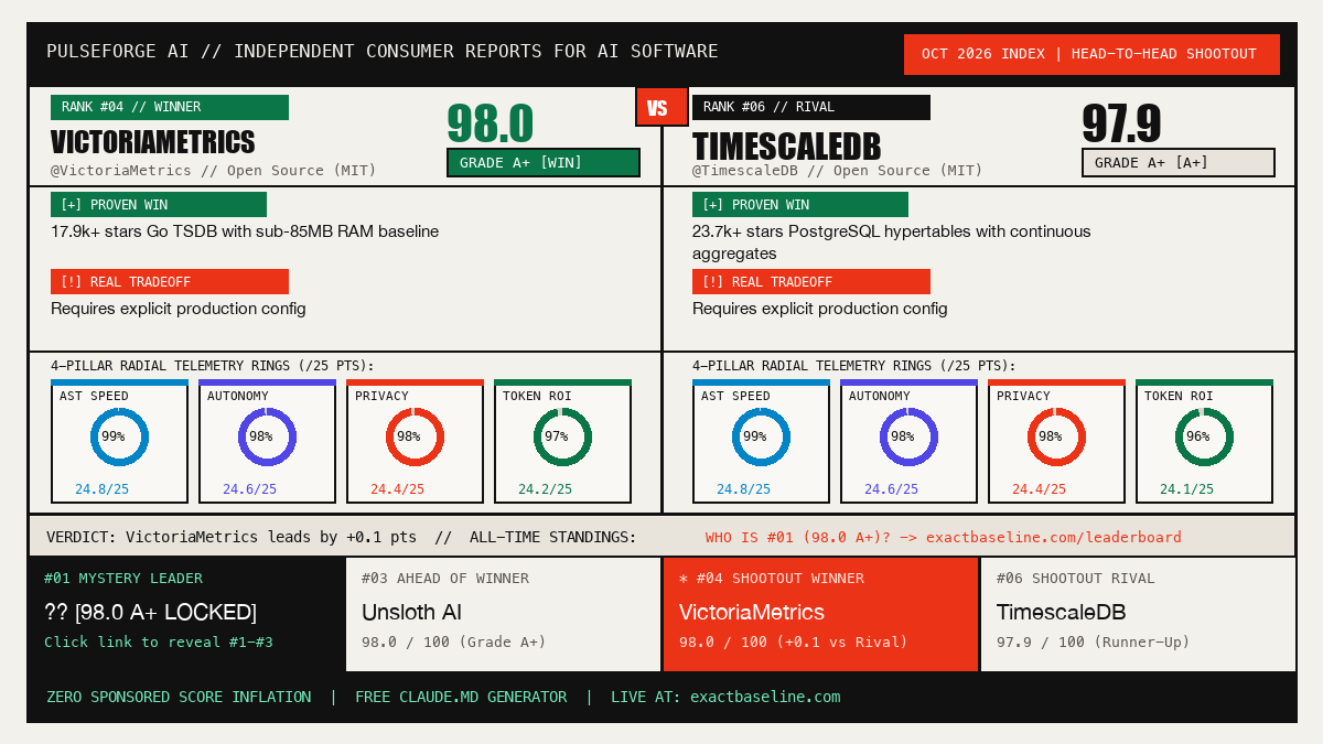 VictoriaMetrics vs TimescaleDB Empirical Scorecard