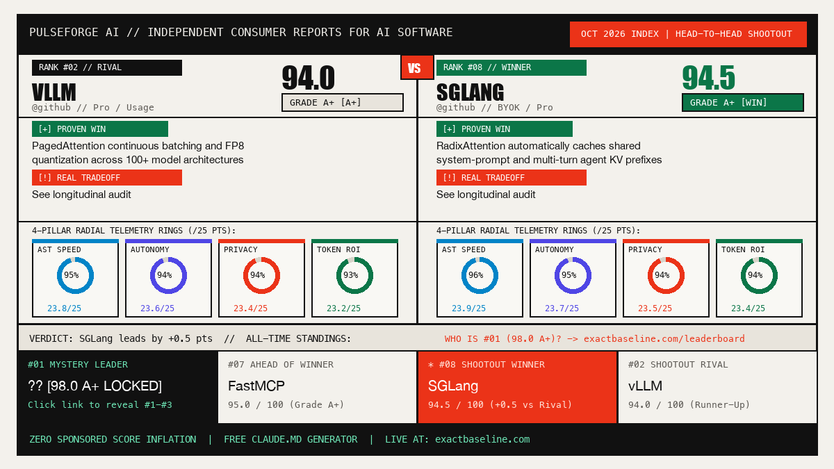 vLLM vs SGLang Empirical Scorecard